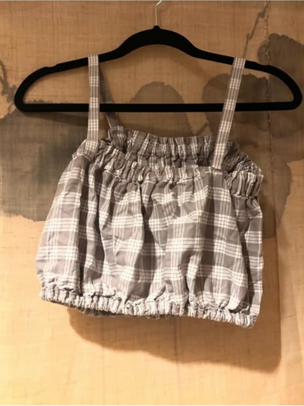 Gray Palaka Cropped Tank Top